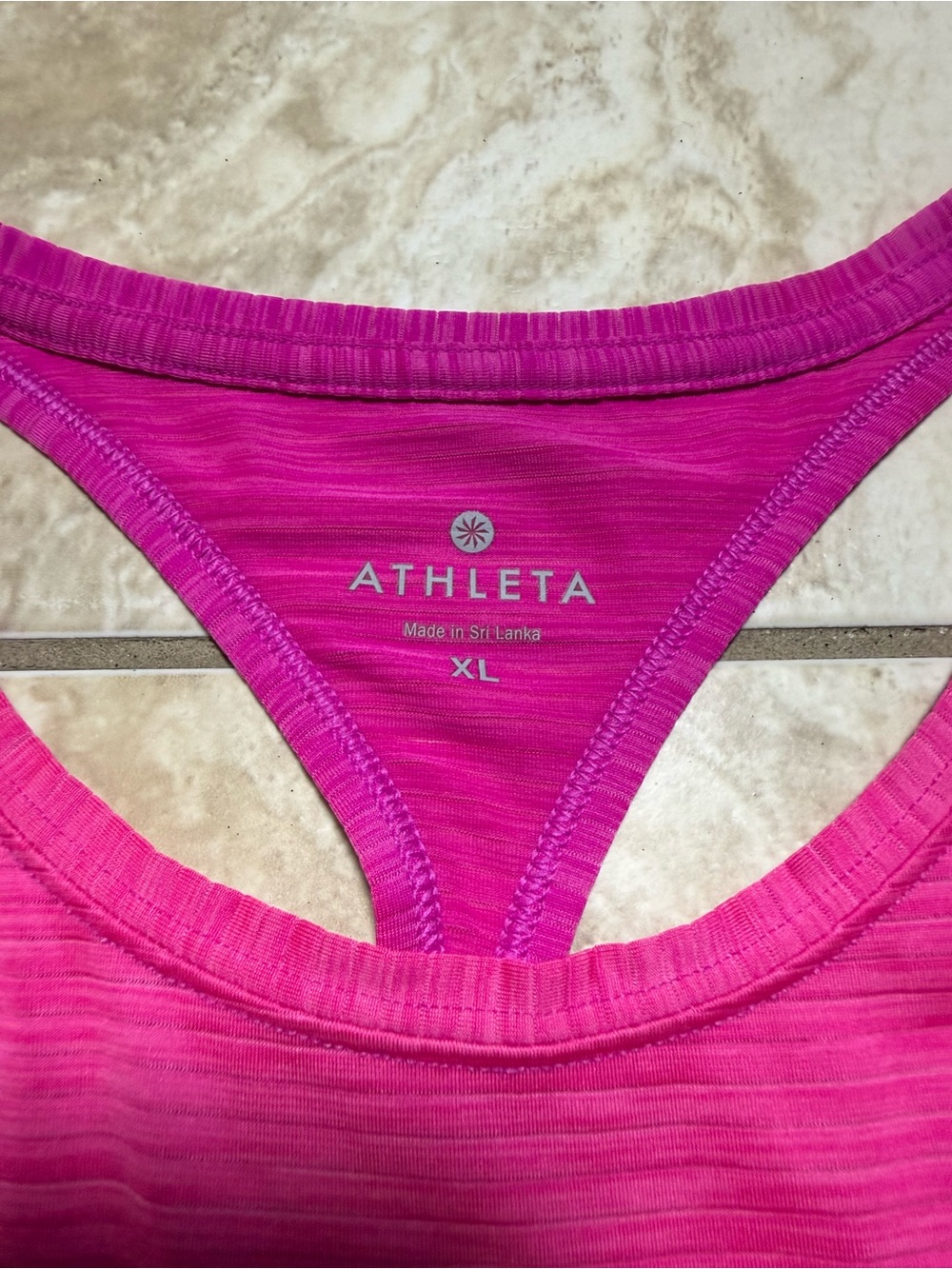 Athleta Pink Racerback Performance Tank - Picture 2 of 7